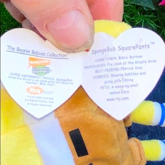 SpongeBob SquarePants TY Beannie baby from 2004 - Picture 5 of 8